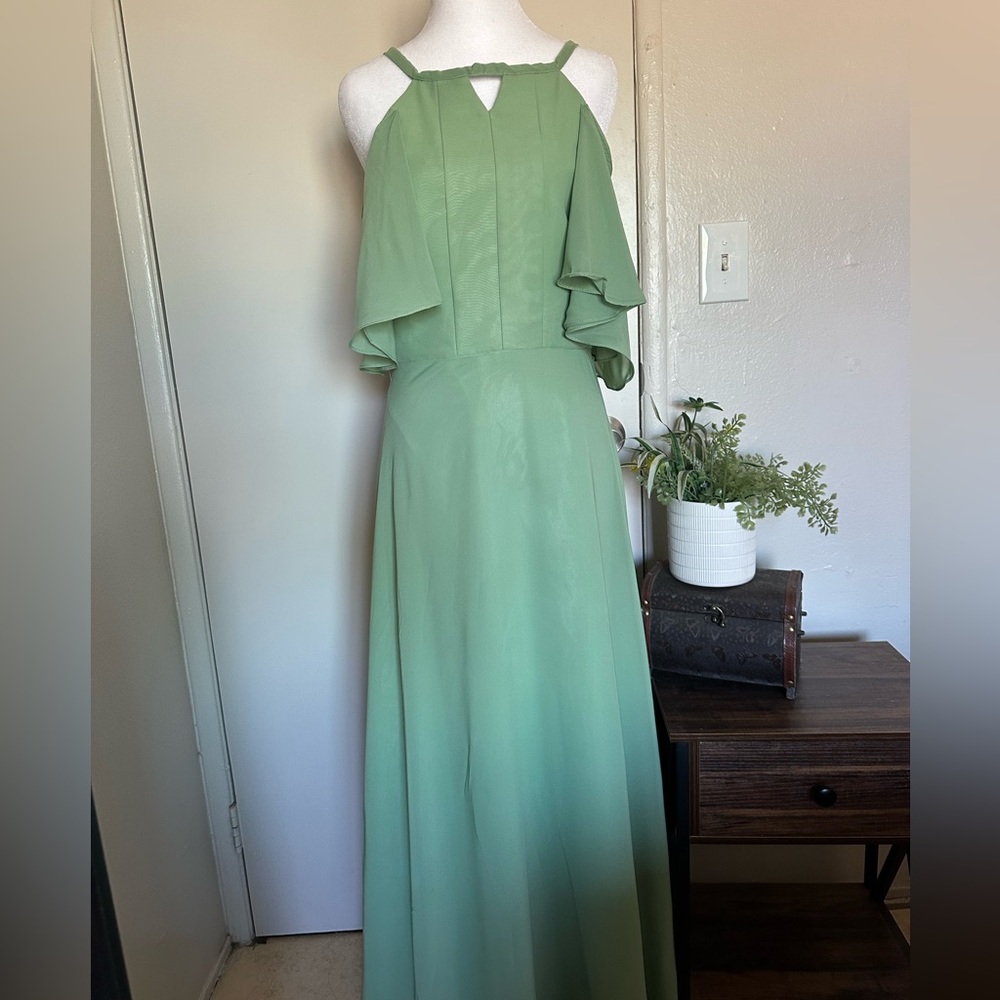 Chic Mint Green Maxi Dress‎ women size 16